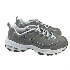Skechers Women’s Size 8 Gray D'Lites Me Time Training Sneakers.